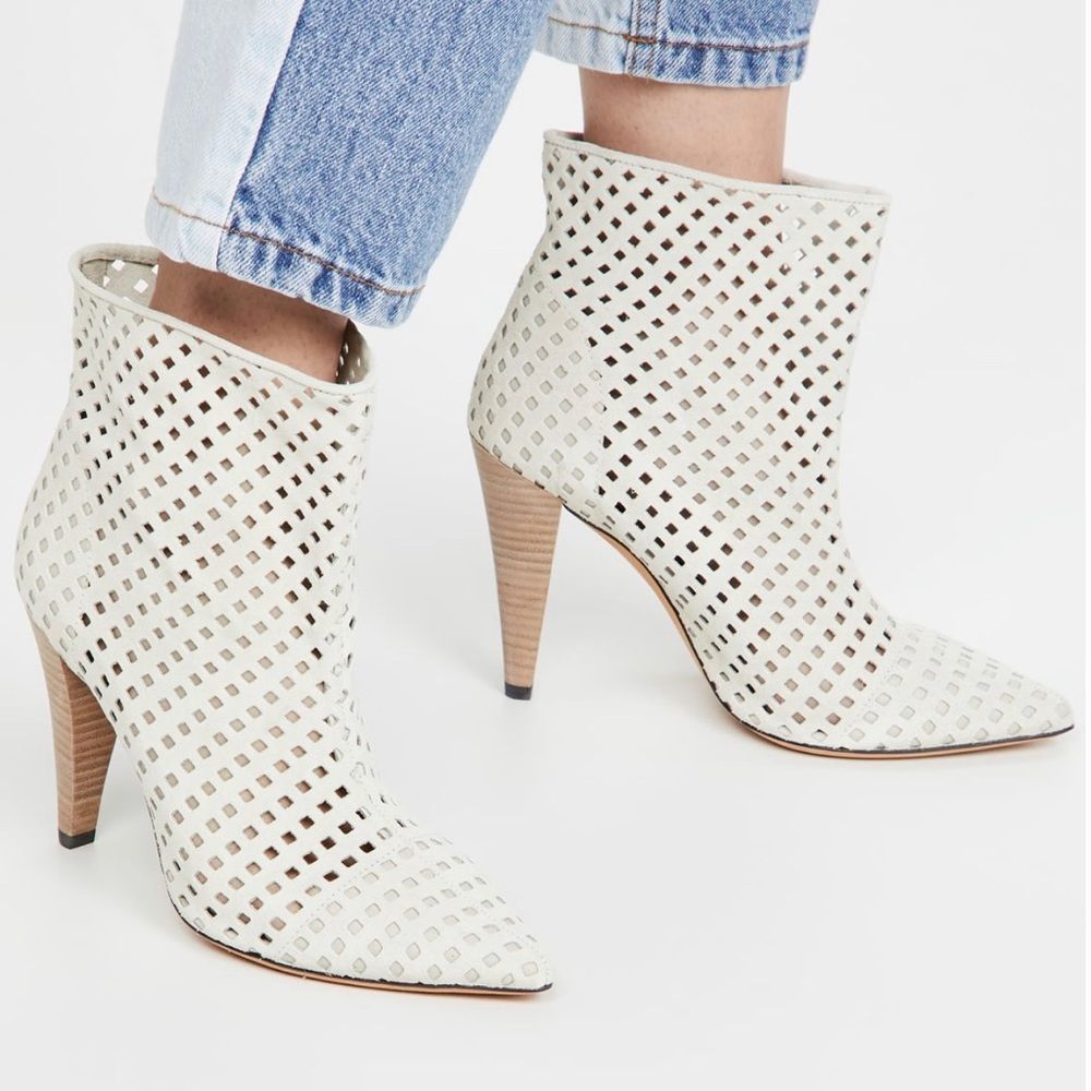 IRO White Ankle Boots